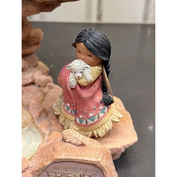 Friends Of The Feather Rock Cliff Waterfall Display Stand With Five Figurines - Picture 9 of 13